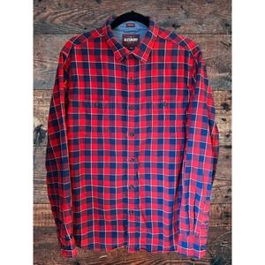 ALESBURY-Stitch Fix Doublecloth Plaid Shirt-SIZE US LARGE